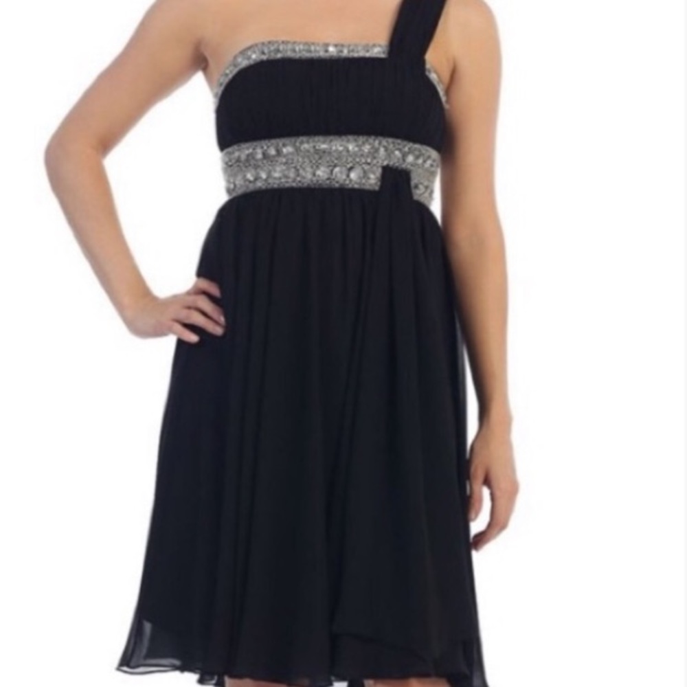 BNWT one shoulder beaded dress